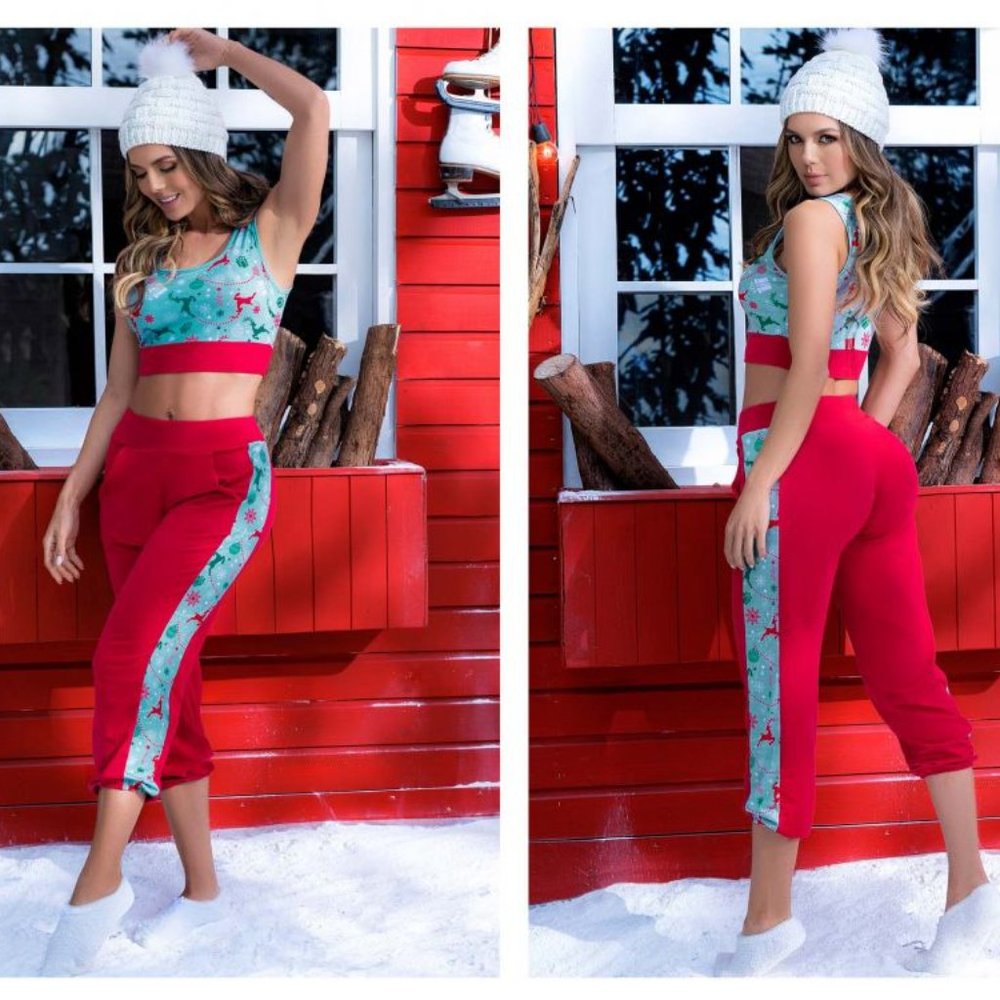 Mapale 7409 Two Piece Pajama Set. Top and Pants